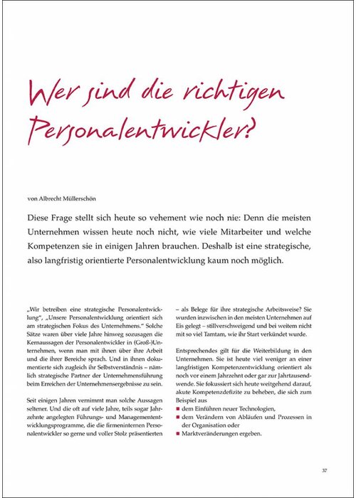 Wer sind die richtigen Personalentwickler?