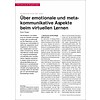 Über emotionale und metakommunikative Aspekte beim virtuellen Lernen