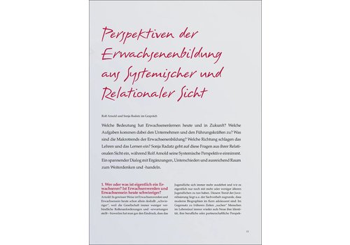 Perspektiven der Erwachsenenbildung aus Systemischer und Relationaler Sicht Perspektiven der Erwachsenenbildung aus Systemischer und Relationaler Sicht