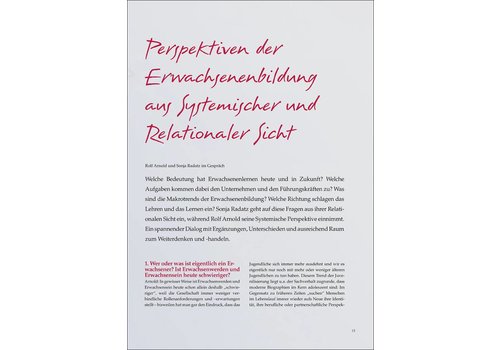 Perspektiven der Erwachsenenbildung aus Systemischer und Relationaler Sicht