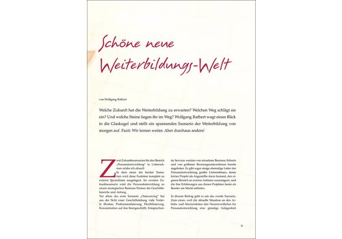 Schöne neue Weiterbildungs-Welt Schöne neue Weiterbildungs-Welt