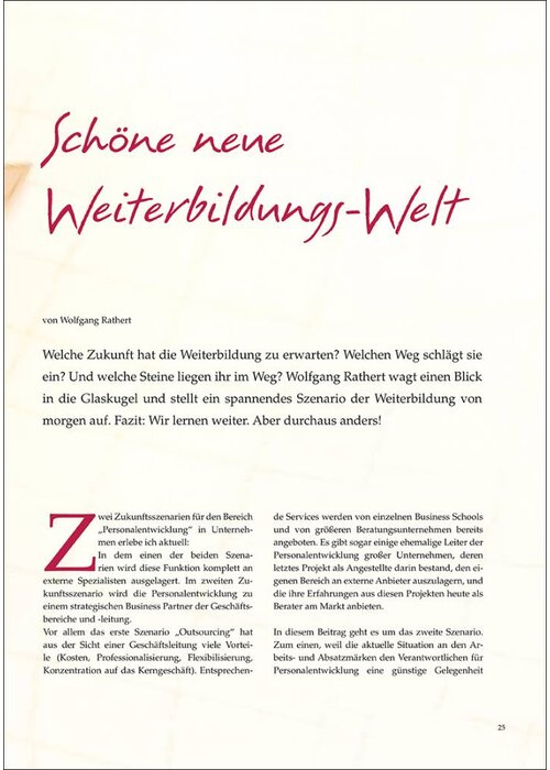 Schöne neue Weiterbildungs-Welt