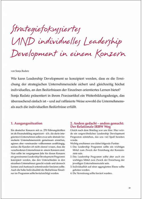 Strategiefokussiertes UND individuelles Leadership Development in einem Konzern