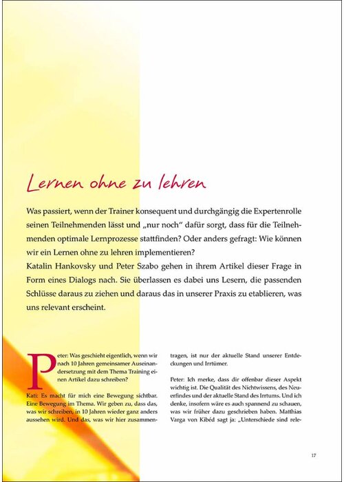 Lernen ohne zu lehren