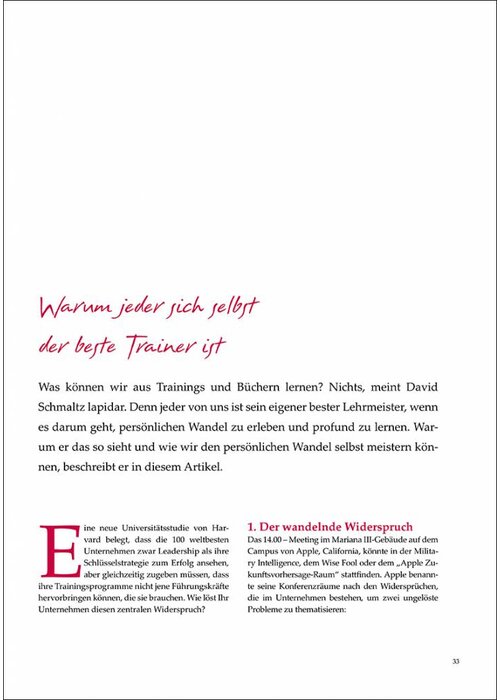 Warum jeder sich selbst der beste Trainer ist