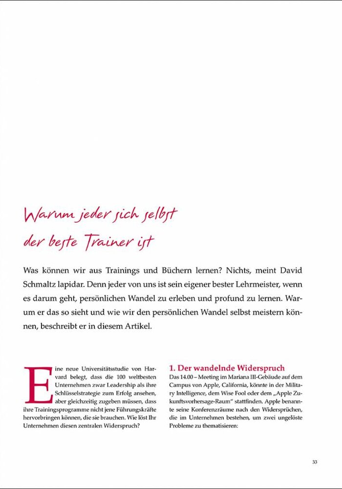 Warum jeder sich selbst der beste Trainer ist