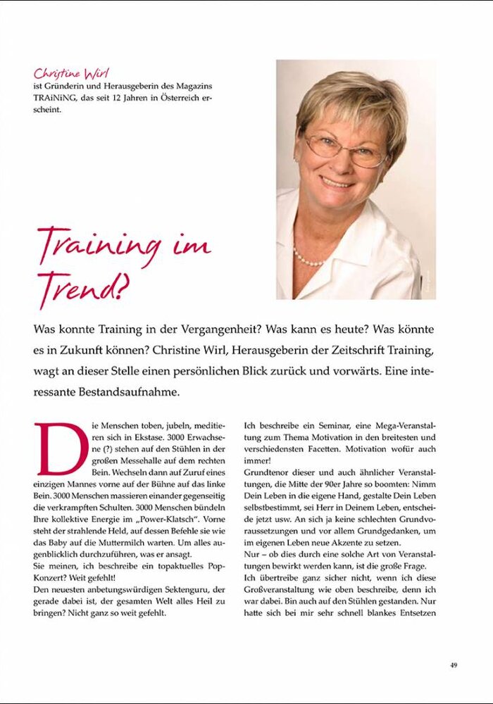Training im Trend?