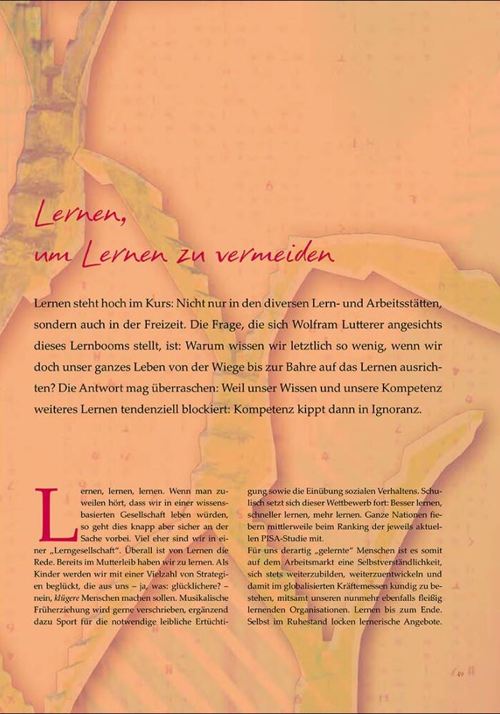 Lernen, um Lernen zu vermeiden