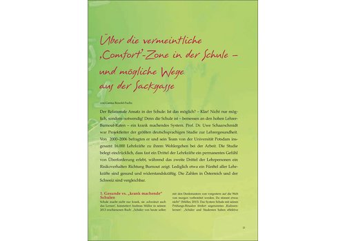 Über die vermeintliche Comfort-Zone in der Schule Über die vermeintliche Comfort-Zone in der Schule