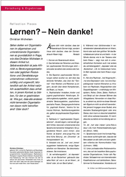 Lernen? – Nein danke!