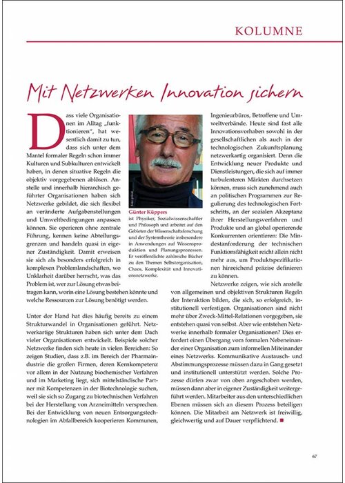 Mit Netzwerken Innovation sichern