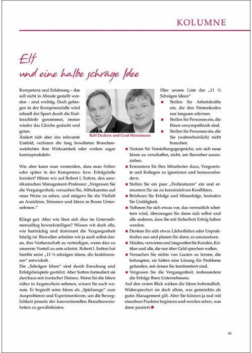 Elf und eine halbe schräge Idee