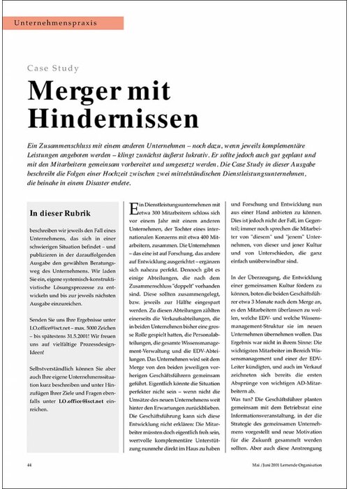 Merger mit Hindernissen