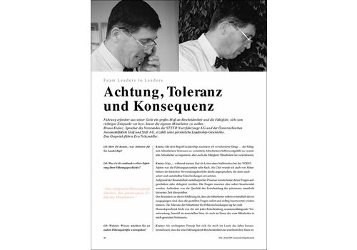 Achtung, Toleranz und Konsequenz