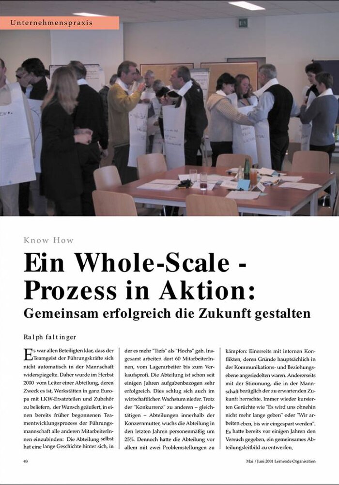 Ein Whole-Scale-Prozess in Aktion