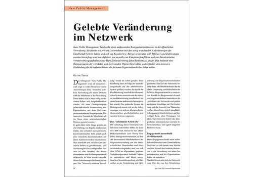 Gelebte Veränderung im Netzwerk