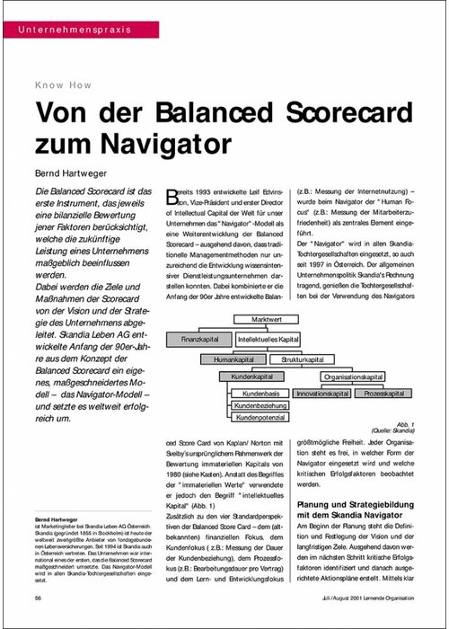 von der Balanced Scorecard zum Navigator