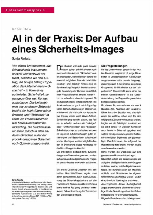 AI in der Praxis: Der Aufbau eines Sicherheits-Images
