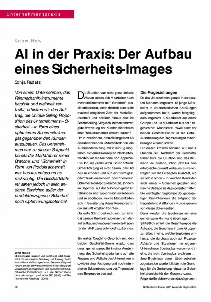 AI in der Praxis: Der Aufbau eines Sicherheits-Images