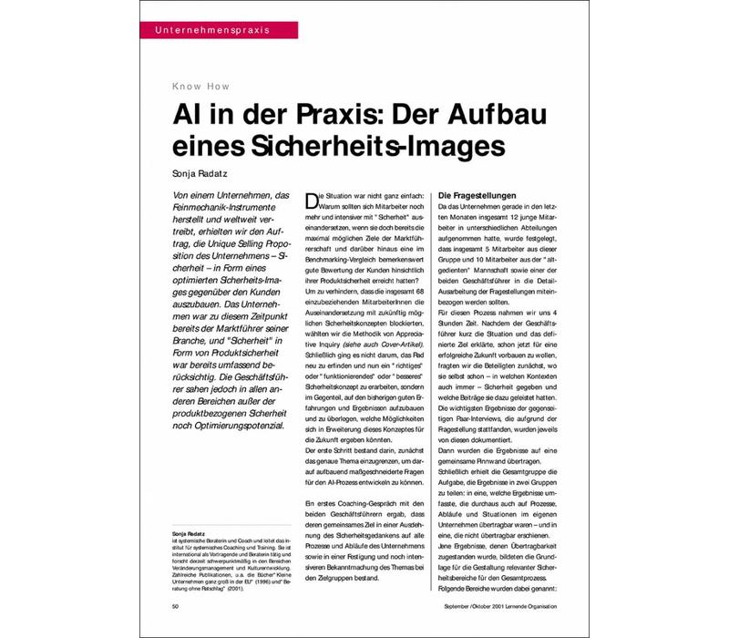 AI in der Praxis: Der Aufbau eines Sicherheits-Images