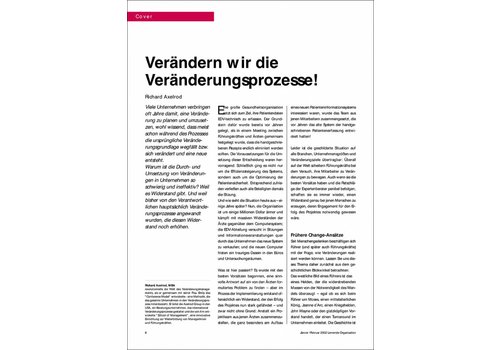 Verändern wir die Veränderungsprozesse!