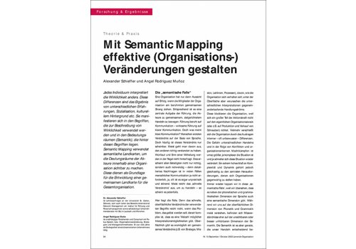 Mit Semantic Mapping effektive (Organisations-) Veränderungen gestalten