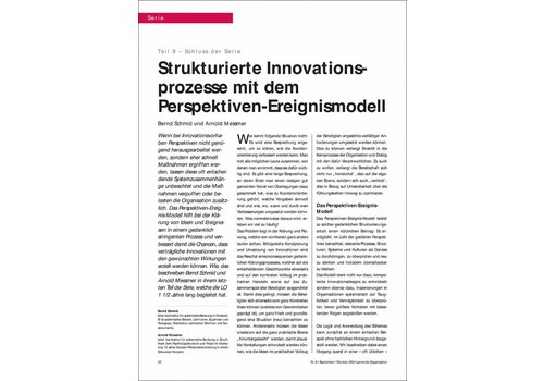 Strukturierte Innovationsprozesse mit dem Perspektiven-Ereignismodell