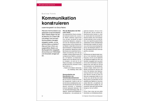 Kommunikation konstruieren