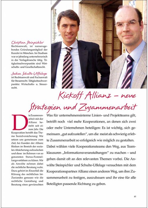 Kickoff Allianz – neue Strategien und Zusammenarbeit