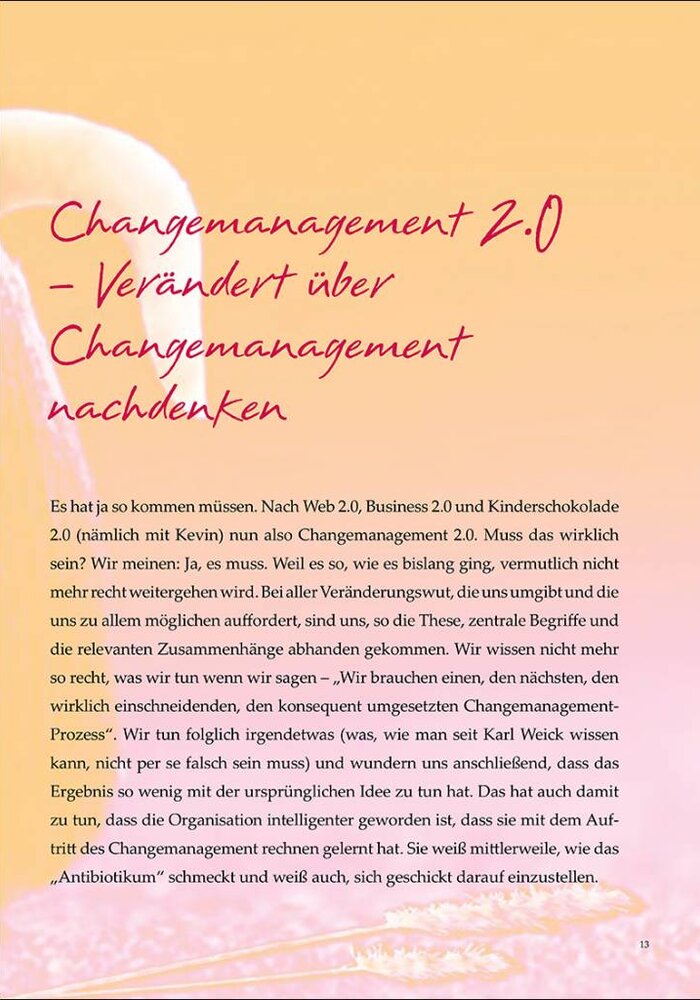 Changemanagement 2.0 – Verändert über Changemanagement nachdenken