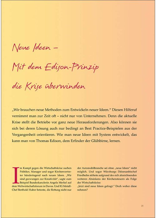 Neue Ideen – Mit dem Edison-Prinzip die Krise überwinden