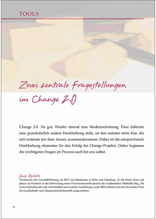 Zwei zentrale Fragestellungen im Change 2.0