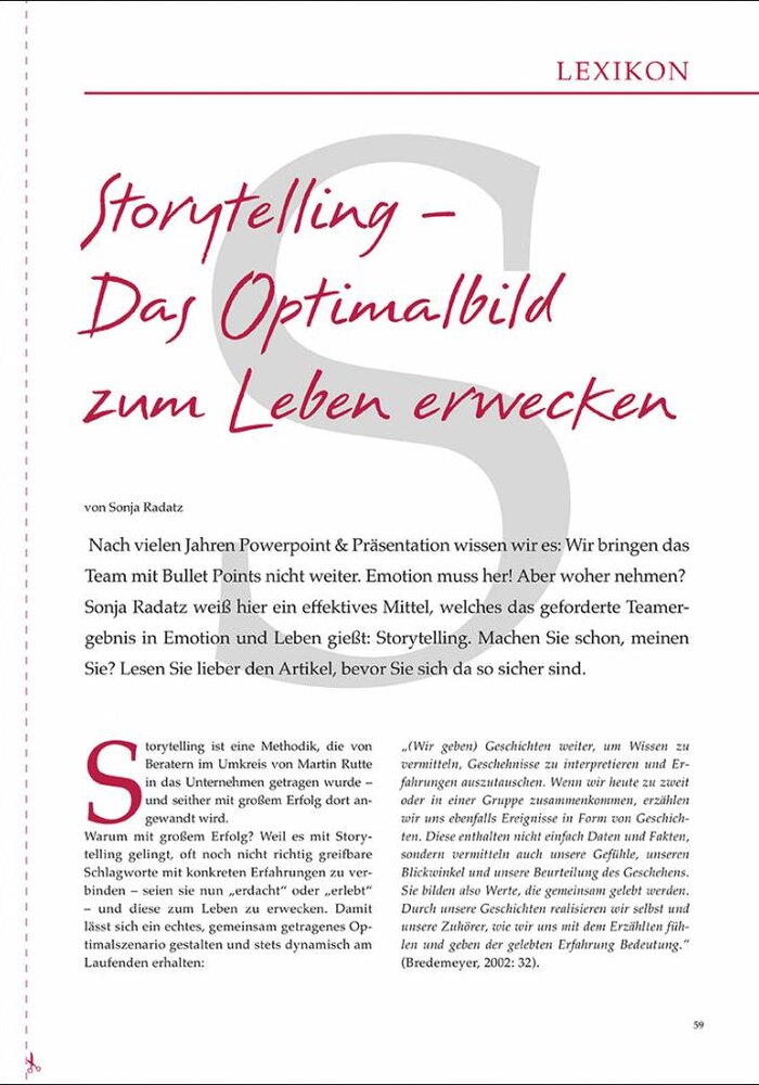 Storytelling – Das Optimalbild zum Leben erwecken