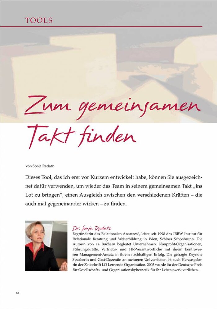 Zum gemeinsamen Takt finden