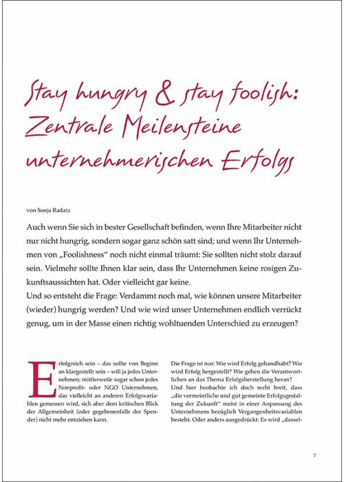 Stay hungry & stay foolish: Zentrale Meilensteine unternehmerischen Erfolgs