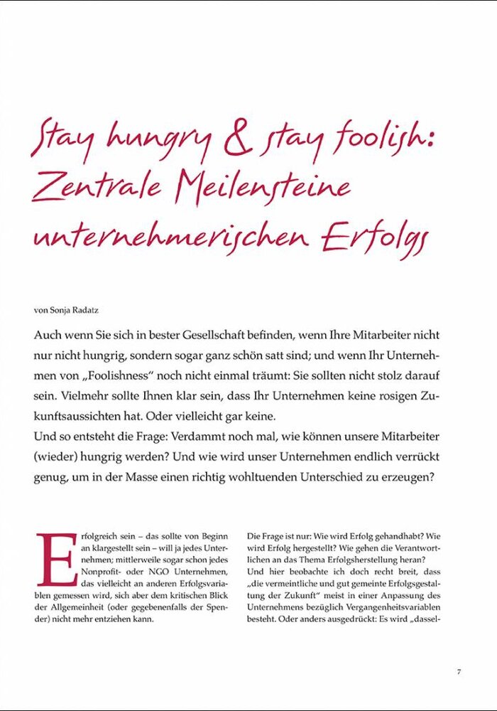 Stay hungry & stay foolish: Zentrale Meilensteine unternehmerischen Erfolgs