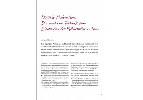 Digitale Moderation: Die moderne Technik zum Einbinden der Mitarbeiter nutzen