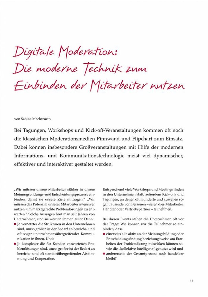 Digitale Moderation: Die moderne Technik zum Einbinden der Mitarbeiter nutzen