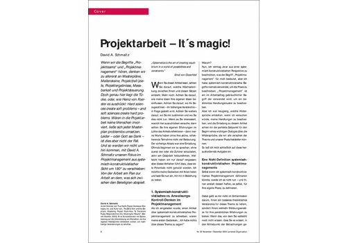 Projektarbeit – It´s magic!