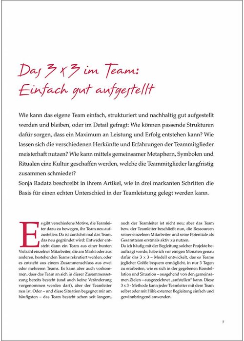 Das 3 x 3 im Team: Einfach gut aufgestellt