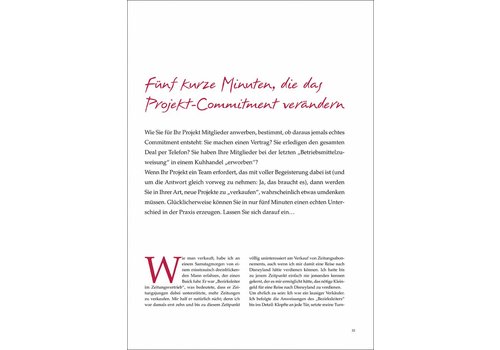 Fünf kurze Minuten, die das Projekt-Commitment verändern