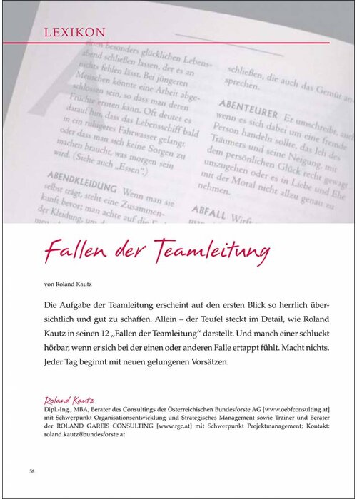 Fallen der Teamleitung