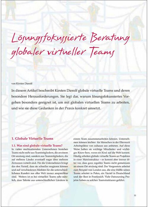 Lösungsfokussierte Beratung globaler virtueller Teams