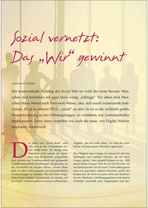 Sozial vernetzt: Das "Wir" gewinnt