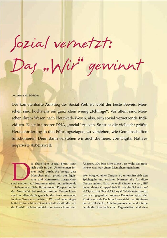 Sozial vernetzt: Das "Wir" gewinnt
