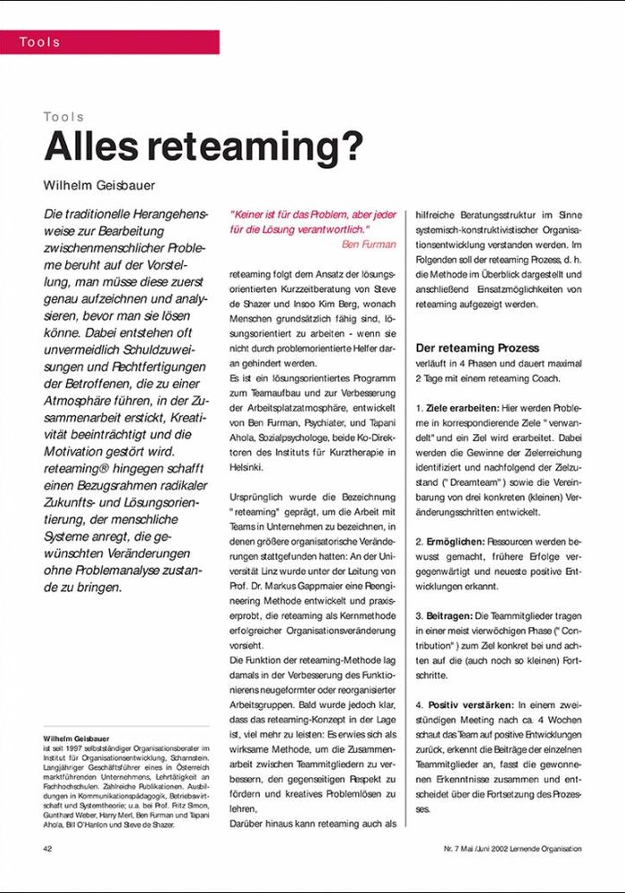 Alles reteaming?