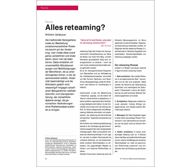 Alles reteaming?