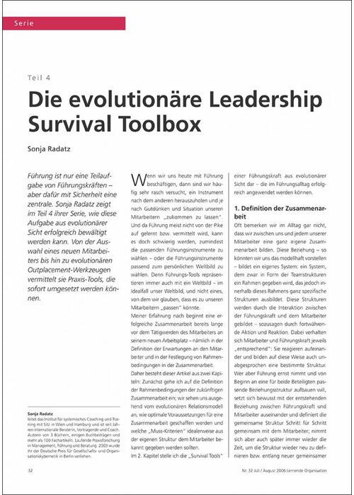 Die evolutionäre Leadership Survival Toolbox