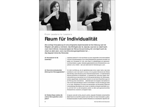 Raum für Individualität