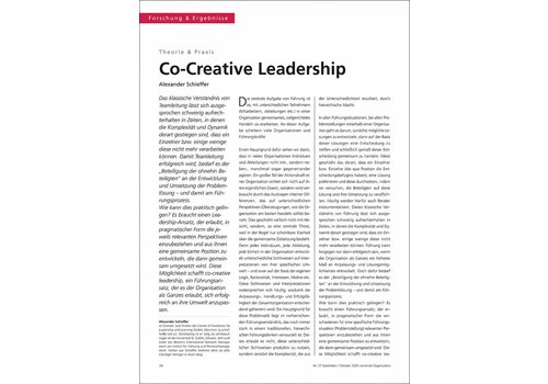 Co-Creative Leadership